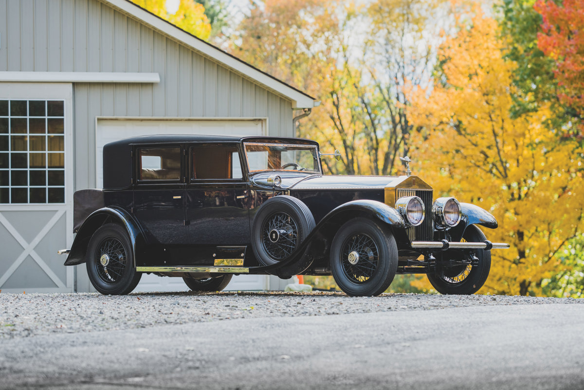 1927 Rolls-Royce Phantom I Avon Sedan by Brewster offered at RM Sotheby’s Amelia Island live auction 2020
